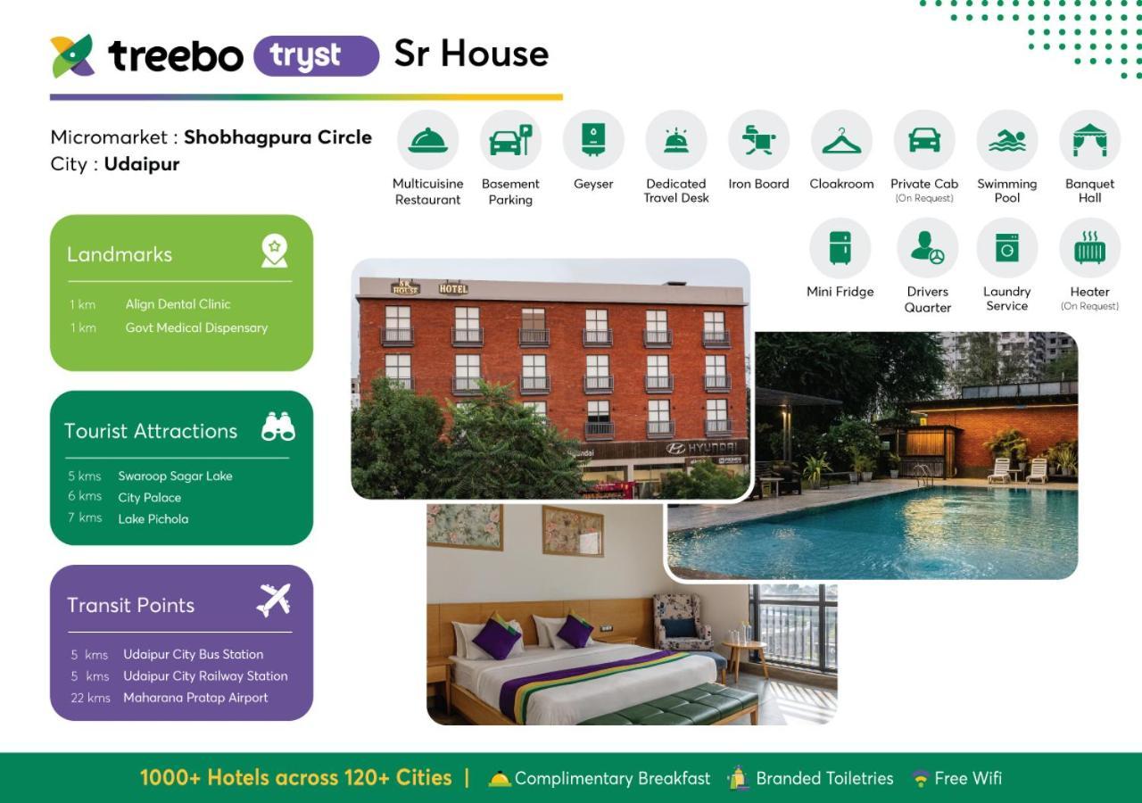 Treebo Tryst Sr House Hotel Udaipur Exterior photo